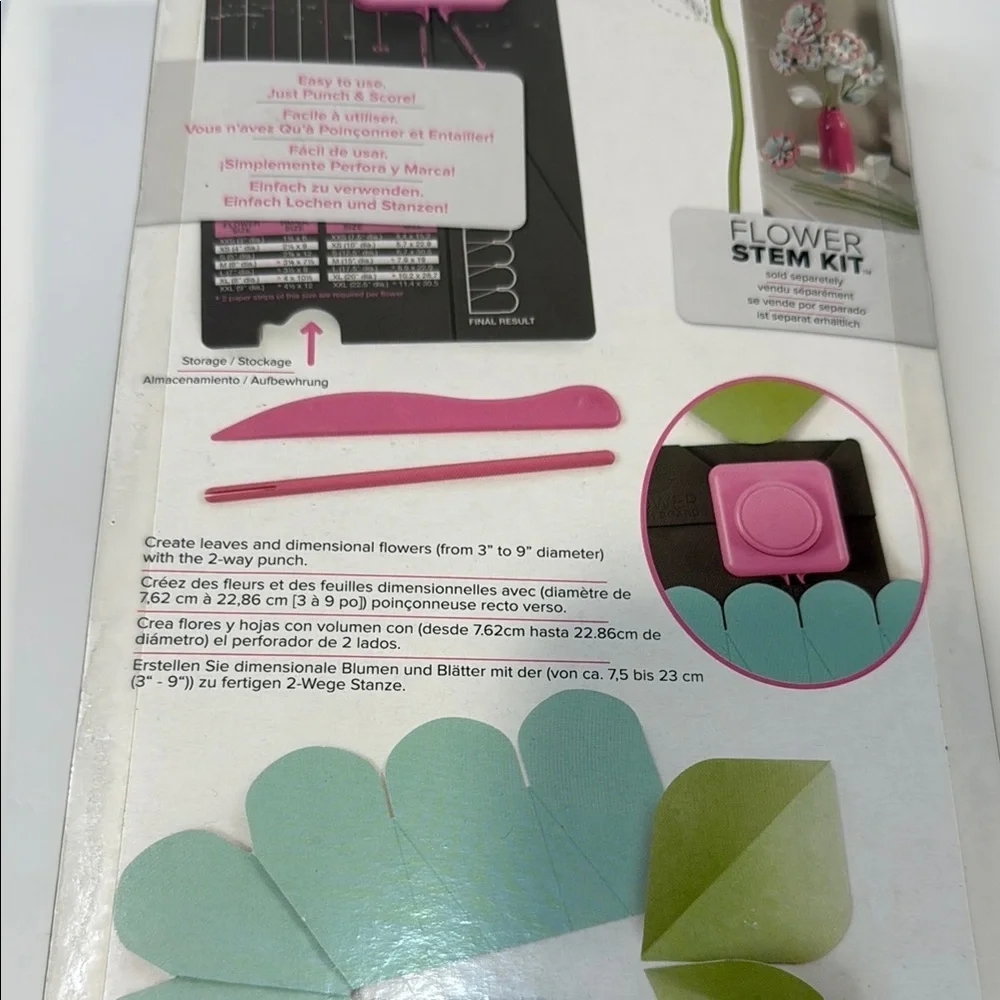 We R Memory Keepers Flower Punch Board - Pink - Picture 3 of 5